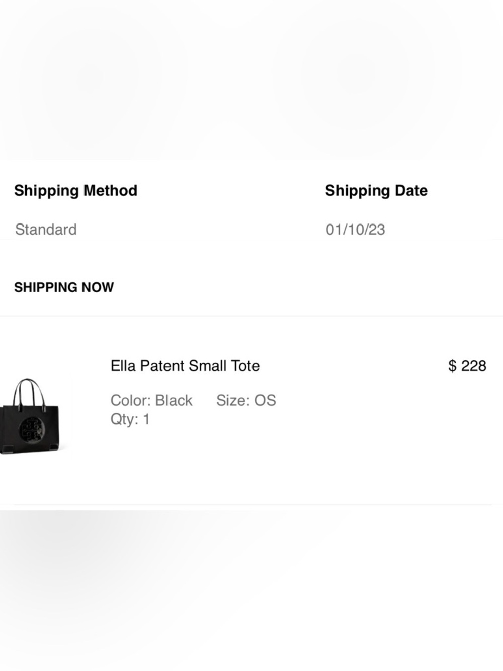 Tory Burch Black Ella patent small purse - Picture 5 of 5